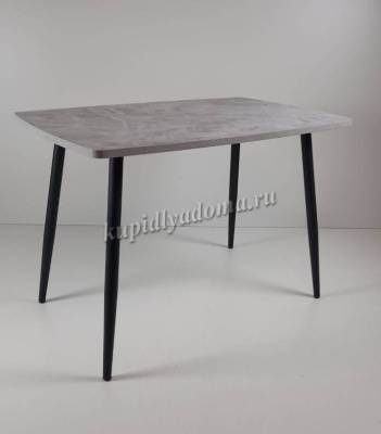 Стол обеденный пластик Solo (Тасос 109 срез камня/Ноги черные)
