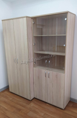 Шкаф 2-х дверный для одежды Гермес Шк34 (Дуб сонома)
